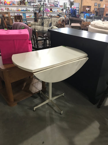 White Drop Leaf Table